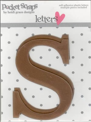 Heidi Grace - Daydreamer - Plastic Alpha Stickers s - 2/pk  (sold in 3's)